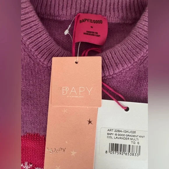 Bapy By a Bathing Ape Merino Cashmere Sweater Bapy is Good
